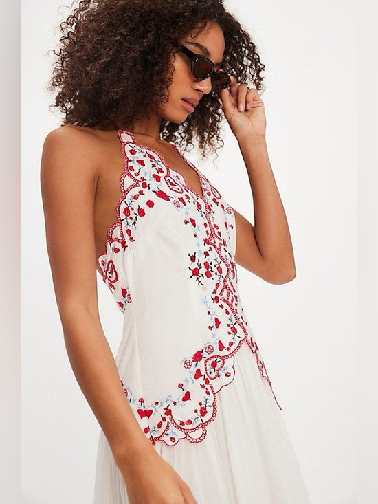 Free People Dresses & Skirts - Free People Valenciana Midi Dress Size S NWOT